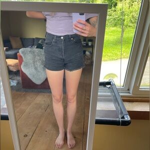 Levi’s ribcage Jean shorts